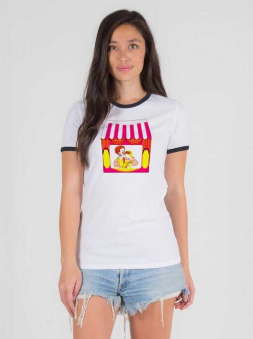 Vintage Happy Meal McDonalds Clown Ringer Tee