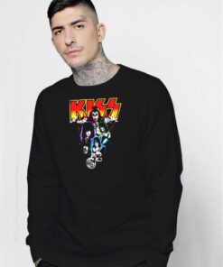 Vintage Kiss Band Neon Logo Sweatshirt