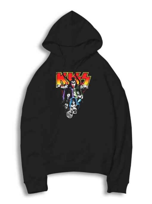 Vintage Kiss Band Neon Logo Hoodie