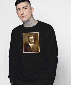 Vintage Satan Demon Face Portrait Sweatshirt