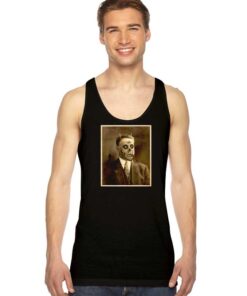 Vintage Satan Demon Face Portrait Tank Top