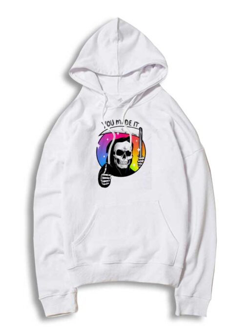 Yay You Made It Rainbow Grim Reaper Hoodie