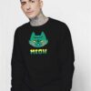 Zombie Meow Cats Halloween Sweatshirt