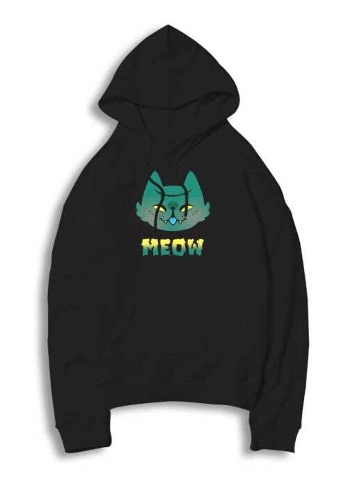 Zombie Meow Cats Halloween Hoodie