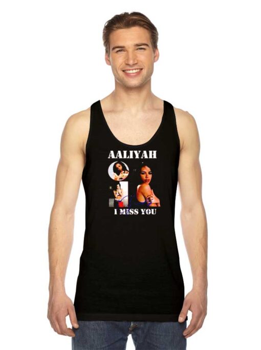 Aaliyah I Miss You Cover Photo Tank Top