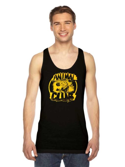 Animal Club Grunge Style Logo Tank Top