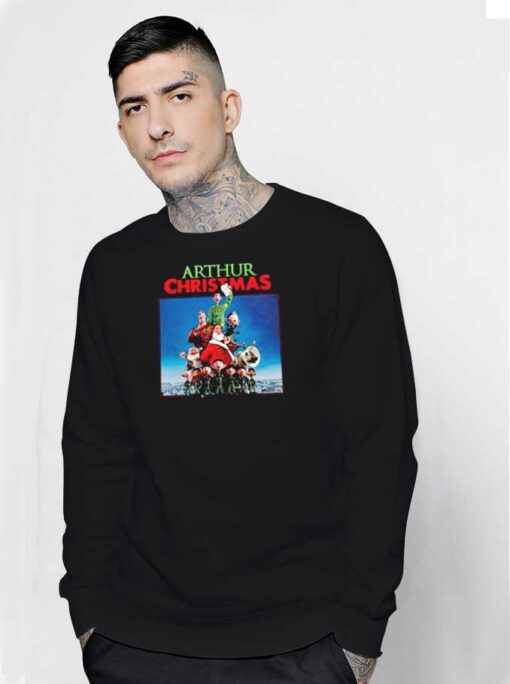 Arthur Christmas Movie Xmas Logo Sweatshirt