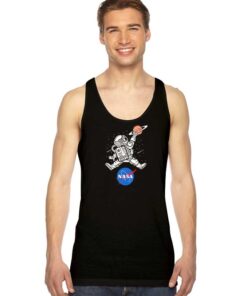 Astronaut Basketball Nasa Slam Dunk Tank Top