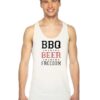 BBQ Beer Freedom Star Quote Tank Top