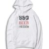 BBQ Beer Freedom Star Quote Hoodie