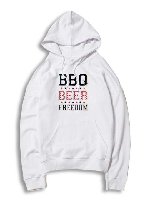 BBQ Beer Freedom Star Quote Hoodie