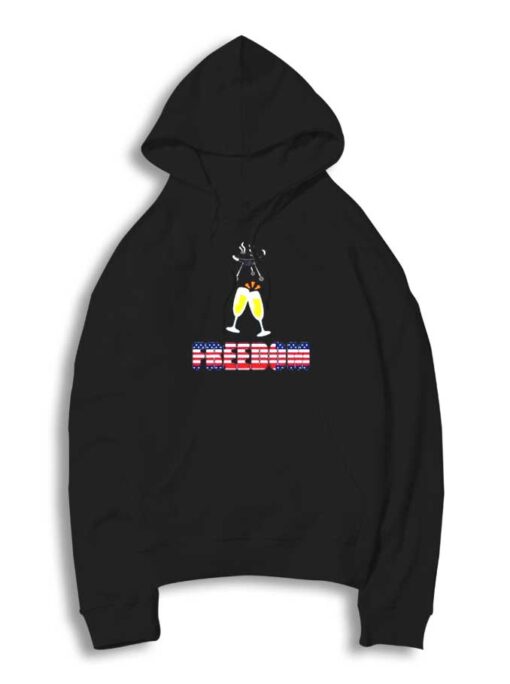 BBQ Beers Freedom America Flag Hoodie