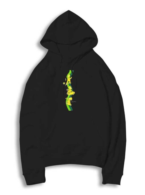 Bart Simpson Skateboarding On Rainbow Hoodie