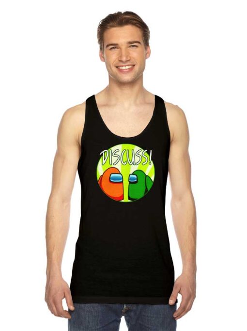 Discuss Imposter Among Us Logo Tank Top