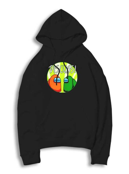 Discuss Imposter Among Us Logo Hoodie