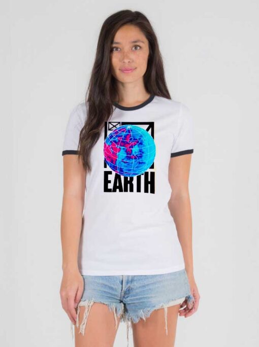 Earth Stand Save The Planet Ringer Tee