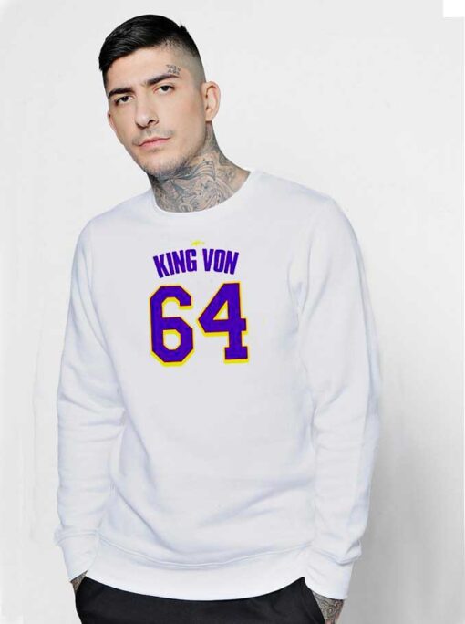 GBG King Von Number 64 Jersey Sweatshirt