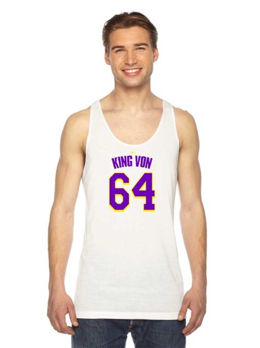 GBG King Von Number 64 Jersey Tank Top