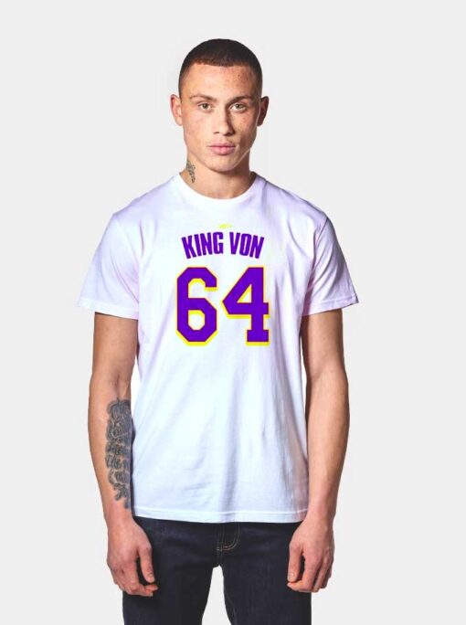 GBG King Von Number 64 Jersey T Shirt