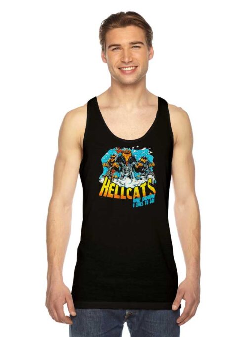 Hellcats One Down 8 Lives Vintage Tank Top