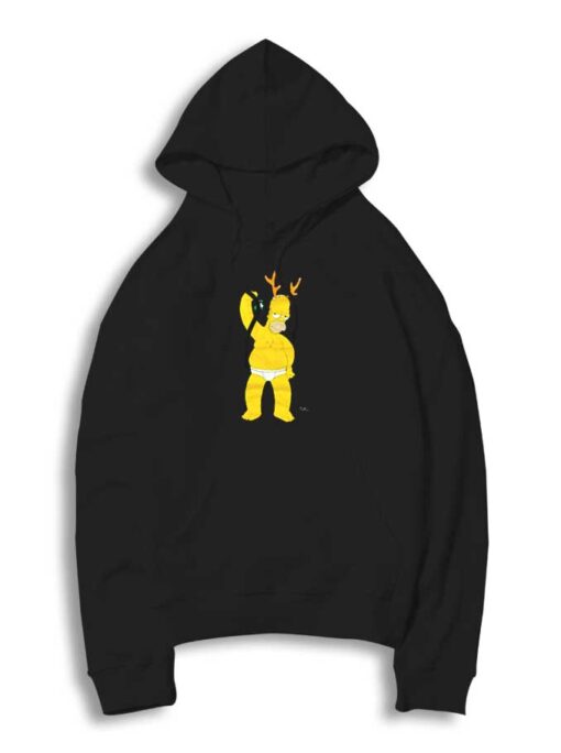 Homer Simpson Christmas Reindeer Costume Hoodie