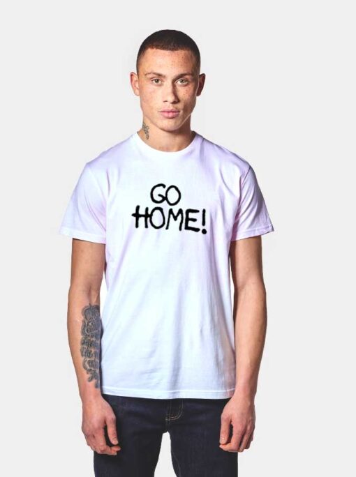 Jay-Z Wears Surface To Air Go Home Quote T Shirt