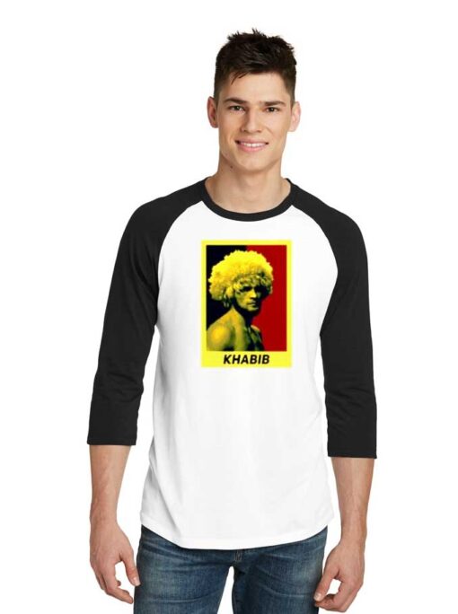 Khabib Nurmagomedov Vintage Portrait Raglan Tee