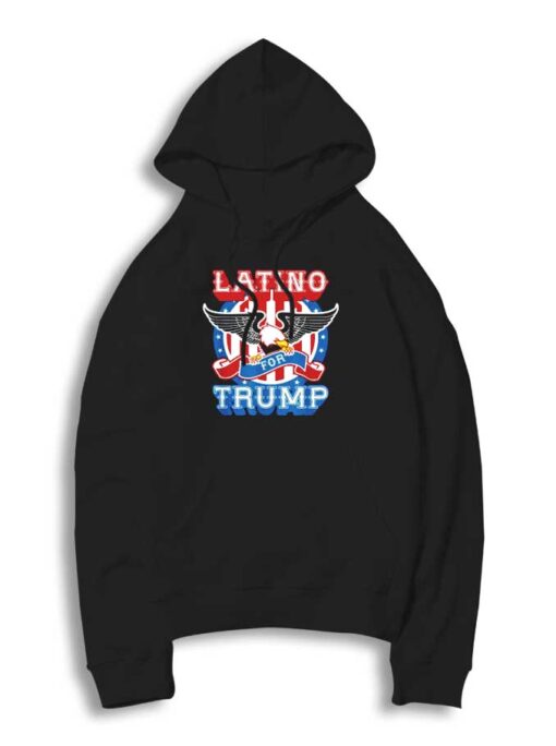 Latino For Trump 2020 America Eagle Hoodie