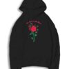 Live Life In Fall Bloom Red Rose Hoodie