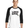 Loded Diper Rock Band Logo Raglan Tee