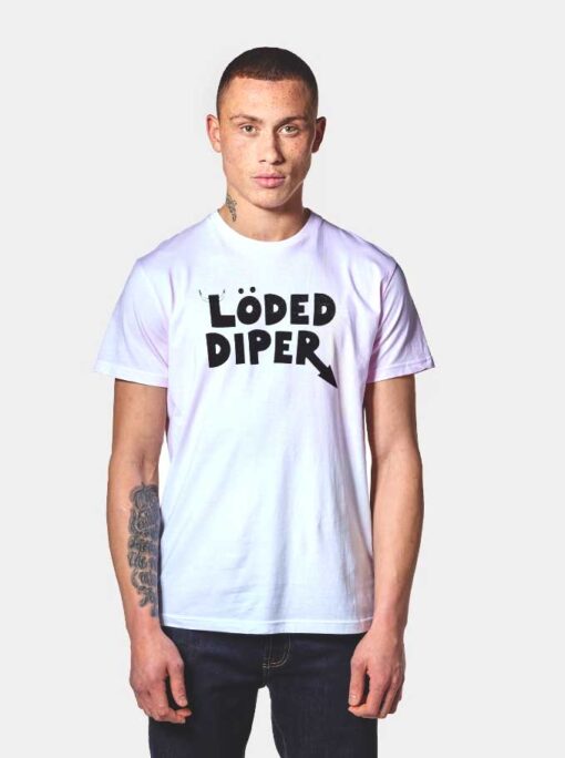 Loded Diper Rock Band Logo T Shirt