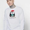 Merry Christmas Penguin Gift Box Sweatshirt