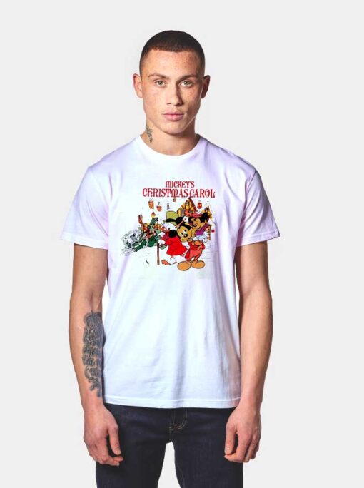 Mickey Mouse Christmas Carol Logo T Shirt