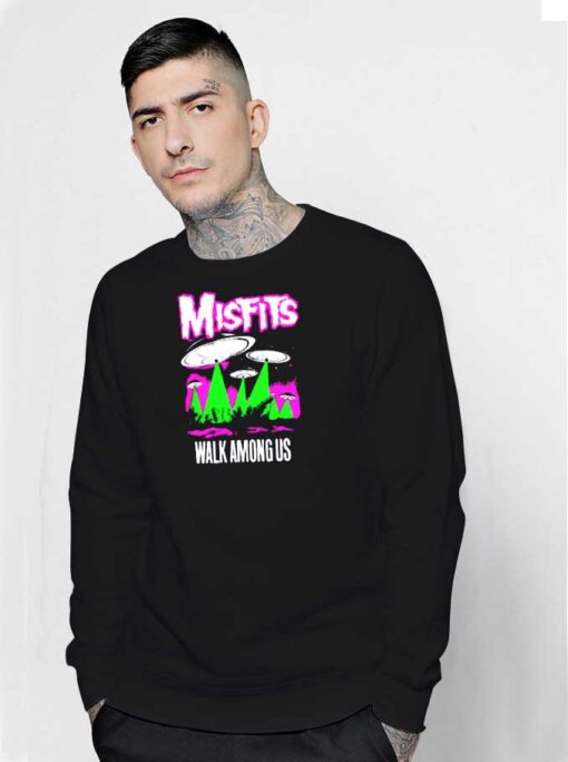 Misfits Walk Among Us Alien UFO Sweatshirt