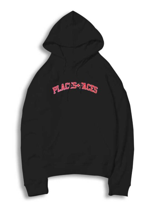 Places And Faces Logo Jersey Style Hoodie