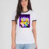 Playboy The Simpsons Bunny Girl Ringer Tee