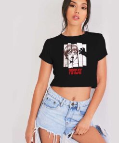 Psycat Horror Movie Anime Style Crop Top Shirt