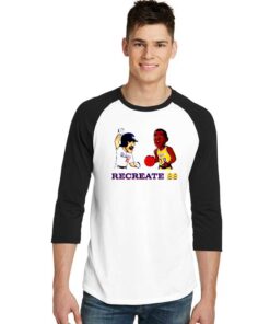 Recreate 88 Baseball and Basketball Raglan Tee