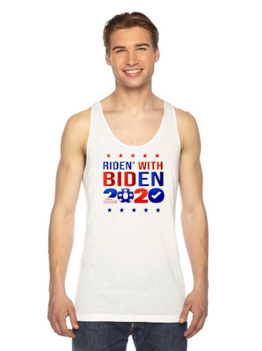 Ridin With Biden 2020 America Flag Tank Top