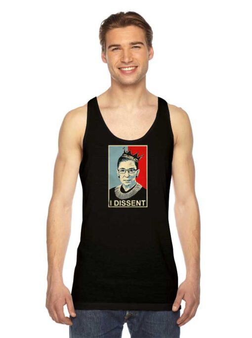 Ruth Bader Ginsburg I Dissent Queen Tank Top