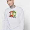 Simpsons Rasta Dude Bart Marley In Jamaica Sweatshirt