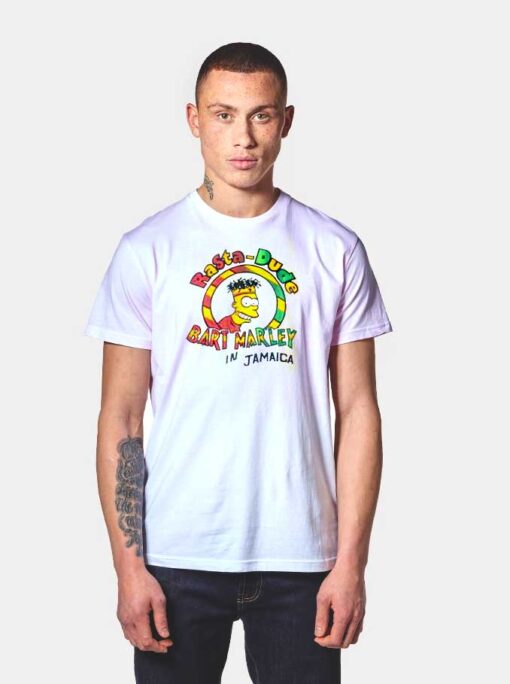 Simpsons Rasta Dude Bart Marley In Jamaica T Shirt