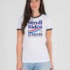 Stroll To The Polls Biden Harris America Ringer Tee