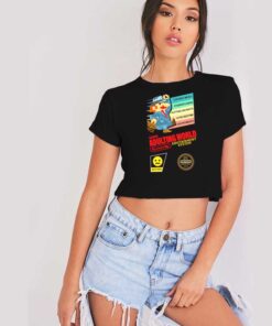 Super Adulting World Mario Parody Crop Top Shirt