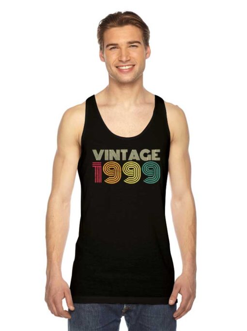 Vintage 1999 Year Spiral Logo Tank Top