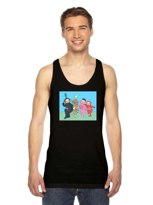 Vintage Teletubbies Characters Parody Tank Top