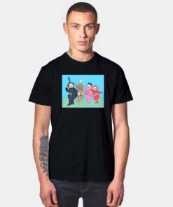 Vintage Teletubbies Characters Parody T Shirt