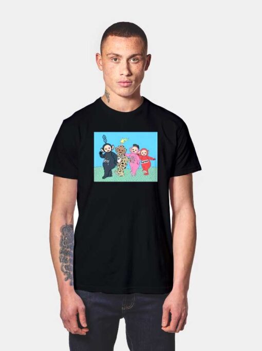 Vintage Teletubbies Characters Parody T Shirt