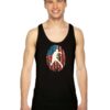 4th of July Ping Pong US American Flag Fingerprint Tank Top