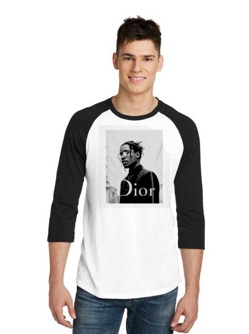 ASAP Rocky Dior Vintage Raglan Tee